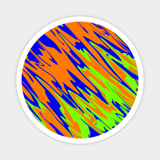 Spray Paint Orange Blue Lime Magnet